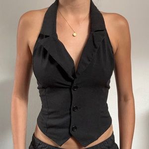Vintage Black Corset Top